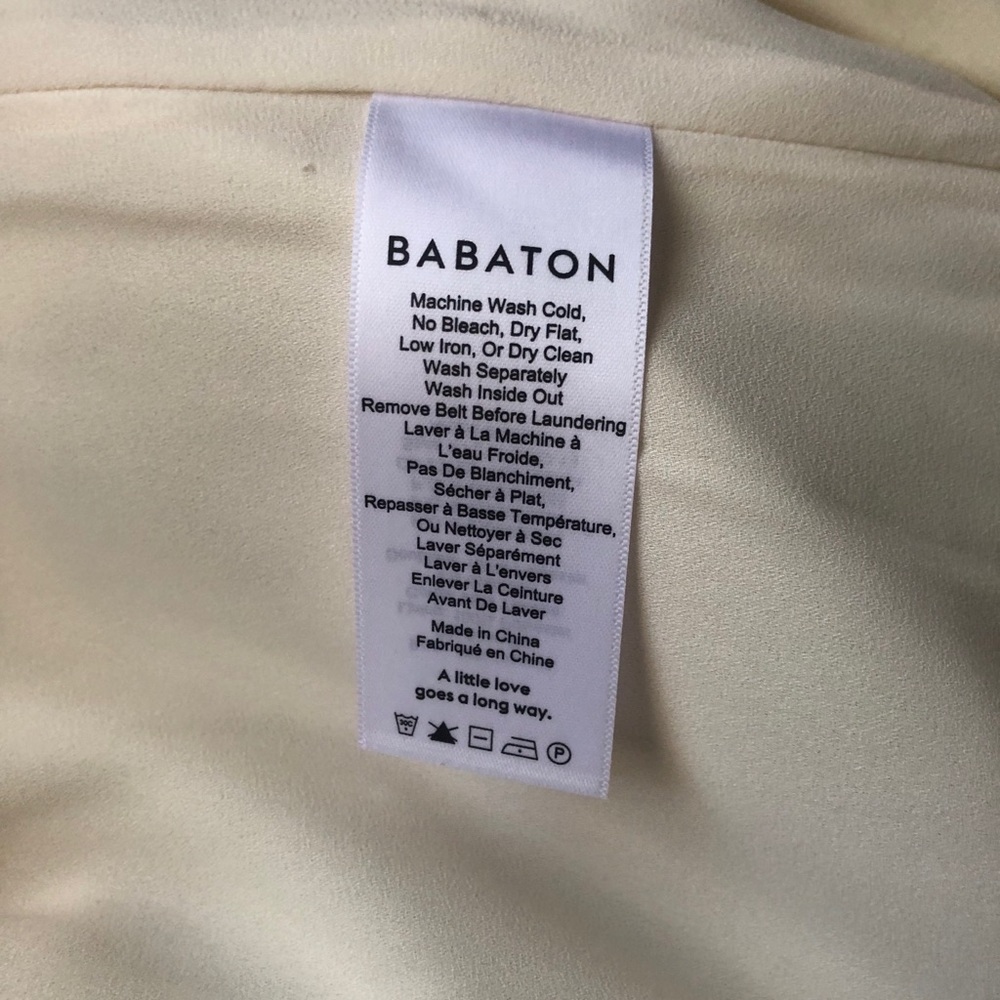 Babaton white trench coat - Picture 8 of 9